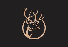 this is a deer icon design vector