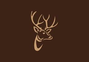 this is a deer icon design vector