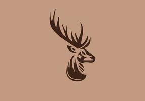 this is a deer icon design vector