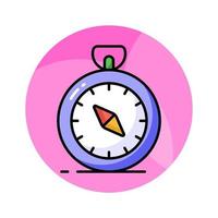 An amazing vector design of compass in modern style, navigation tool icon