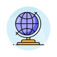 Download this beautifully designed icon of earth globe in editable style, easy to use vector