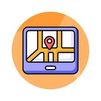 Check this beautiful icon of gps device in editable style, easy to use icon vector