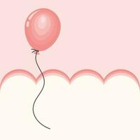 vector cartoon balloon floating in the sky graphic illustration background