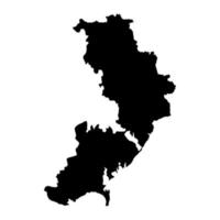 odesa oblast mapa, provincia de Ucrania. vector ilustración.