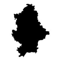 Donetsk Oblast map, province of Ukraine. Vector illustration.