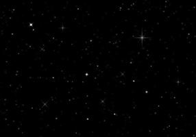 Starry sky. Dark night sky. Infinity space with shiny stars. Vector background