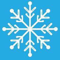 Snowflake vector icon. White snowflake. Air conditioning.