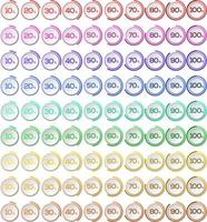 Circle Shape Loading Indicator Design vector