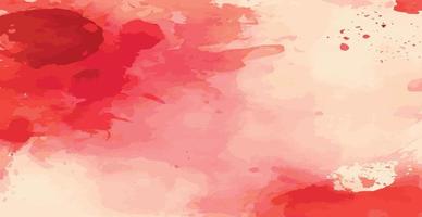 Abstract watercolor background red and white paper texture, colorful watercolor grunge - Vector