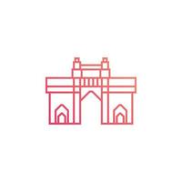 mumbai landmarks vector for website, UI Essential, symbol, presentation