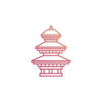 nepal landmarks vector for website, UI Essential, symbol, presentation