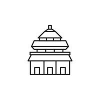 beijing landmarks vector for website, UI Essential, symbol, presentation