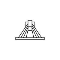 iran landmarks vector for website, UI Essential, symbol, presentation