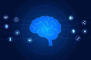 antecedentes tecnología cerebro control S el operación de el artificial inteligencia sistema ese accesos inteligente tecnología ese permite los usuarios a acceso información o conducta actas más conveniente vector