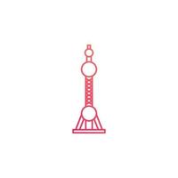 shanghai landmarks vector for website, UI Essential, symbol, presentation
