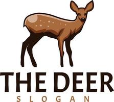 deer mascot business logo vector template