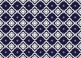 geometric and flower line ethnic fabric seamless pattern for cloth carpet wallpaper background wrapping etc. vector