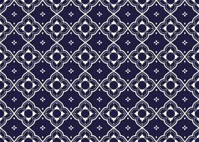 geometric and flower line ethnic fabric seamless pattern for cloth carpet wallpaper background wrapping etc. vector