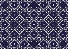 geometric and flower line ethnic fabric seamless pattern for cloth carpet wallpaper background wrapping etc. vector