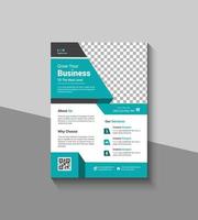 Green And Simple Flyer Template Design vector