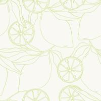 Lemon summer fruit seamless pattern for textile design vector