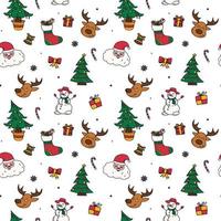 new year drawings icons, large set of festive clip-art graphics. Christmas design elements. vector