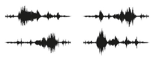 Seismograph measurement or lie detector graph. Seismic measurements with data record. Vector illustration