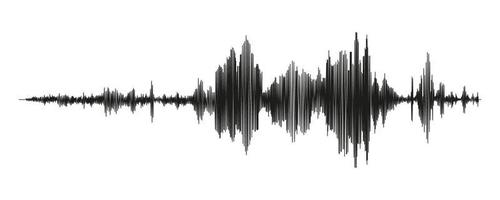 Seismograph measurement or lie detector graph. Seismic measurements with data record. Vector illustration