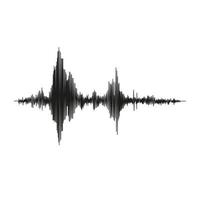 Seismograph measurement or lie detector graph. Seismic measurements with data record. Vector illustration