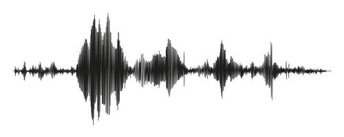 Seismograph measurement or lie detector graph. Seismic measurements with data record. Vector illustration