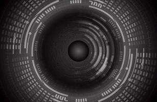 Modern Cybersecurity Eye on Technology Background vector