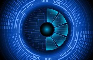 Modern Cybersecurity Eye on Technology Background vector