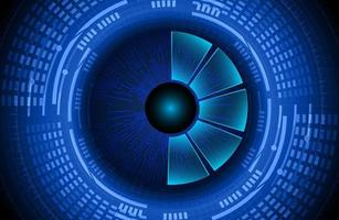 Modern Cybersecurity Eye on Technology Background vector