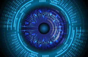 Modern Cybersecurity Eye on Technology Background vector