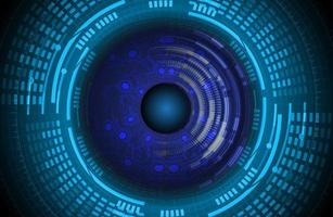 Modern Cybersecurity Eye on Technology Background vector