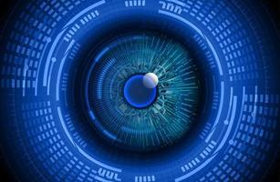 Modern Cybersecurity Eye on Technology Background vector