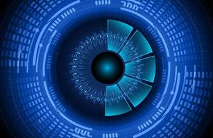 Modern Cybersecurity Eye on Technology Background vector