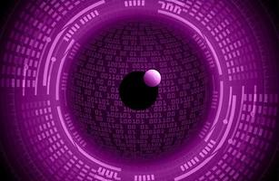 Modern Cybersecurity Eye on Technology Background vector