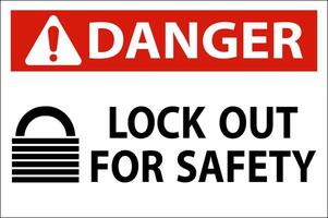 Danger High Radiation Area Sign On White Background vector