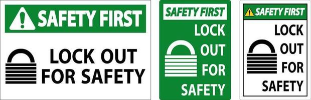 Safety First High Radiation Area Sign On White Background vector