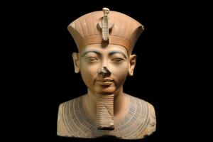ancient egyptian pharaoh statue. Neural network photo