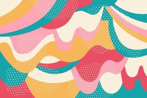 Creative psychedelic geometric colorful background with patterns. Collage. Design for prints, posters, postcards. Vector