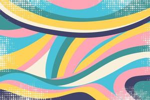 Creative psychedelic geometric colorful background with patterns. Collage. Design for prints, posters, postcards. Vector