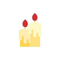 candles icon. flat icon vector