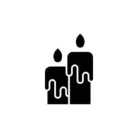 velas icono. contorno icono vector