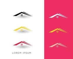 Modern Home or House Icon Design vector
