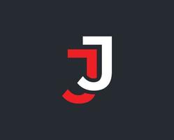 alfabeto 'jj' logo diseño modelo vector