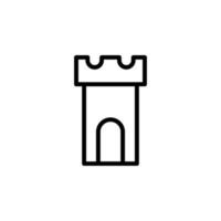 Building tower vector icon illustration