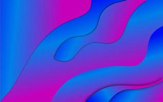 Blue and red gradient  Curved abstract lines photo