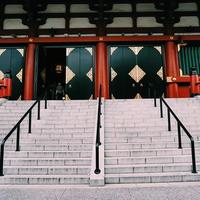 the entrance to the building photo